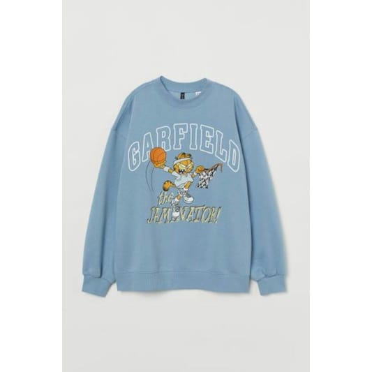 SWEATER WANITA GARFIELD THE JAMINATOR - CREWNECK HALUS PREMIUM