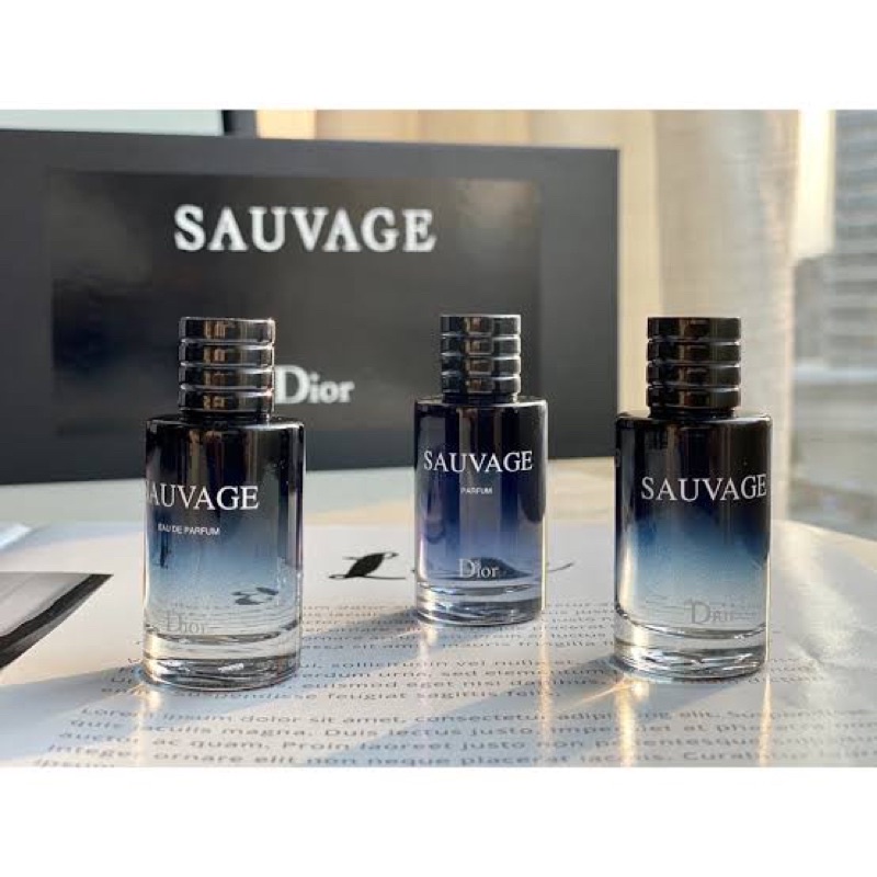 GIFT SET PARFUM DIOR SAUVAGE 3 IN 1 WITH BOX