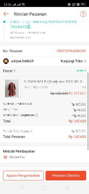 Atasan Batik (ready Size S, M, L, Xl, Xxl, 3xl, 4xl 5xl 6xl 7xl 8xl)