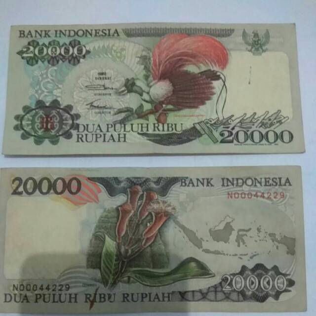 Uang 20000 rupiah tahun 1992