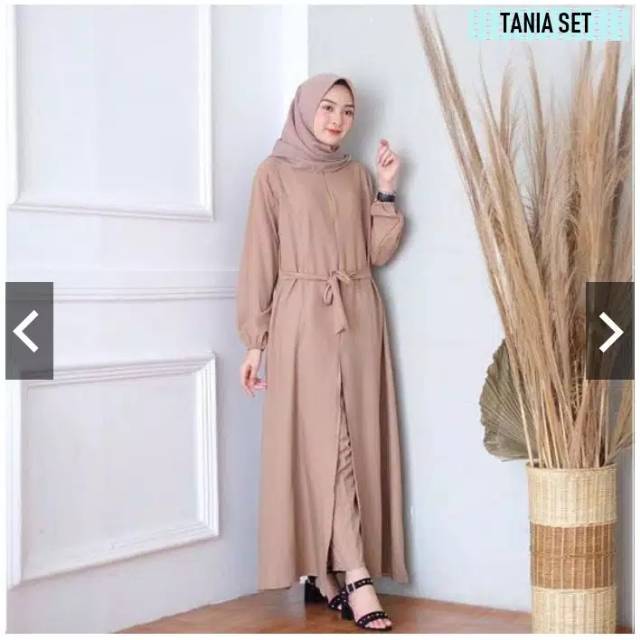 Tania set setelan muslim baju wanita baju lebaran pakaian muslim