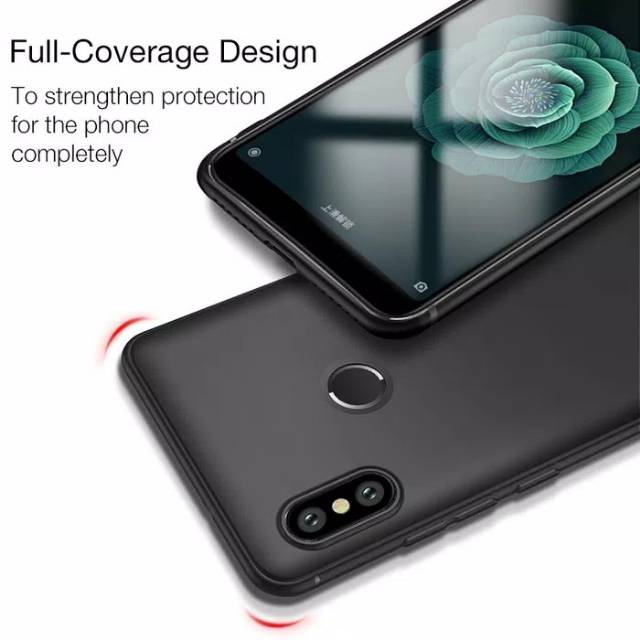 CASE XIAOMI MI6X MI 6X TPU CROSS BLACK MATTE SOFT CASE CASING XIAOMI MI 6X