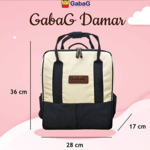 GABAG Damar Cooler Bag Backpack Tas Asi Diaper Bag  Laptop