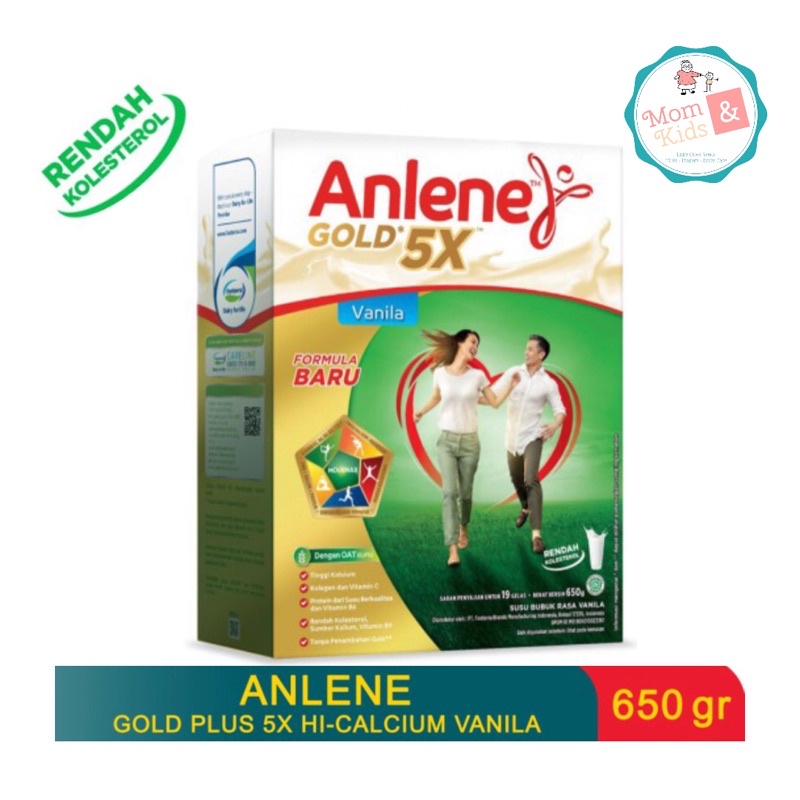 Anlene Gold Plus Rasa Original/Vanila/Coklat 620 gram