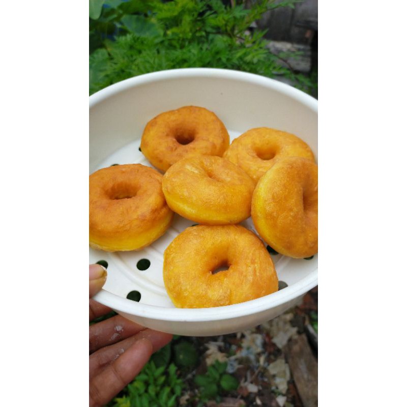 

Donat labu kuning frozen