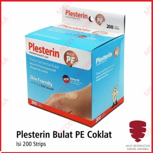 Plesterin Bulat PE Coklat Plester Penutup Luka Peralatan P3K Onemed