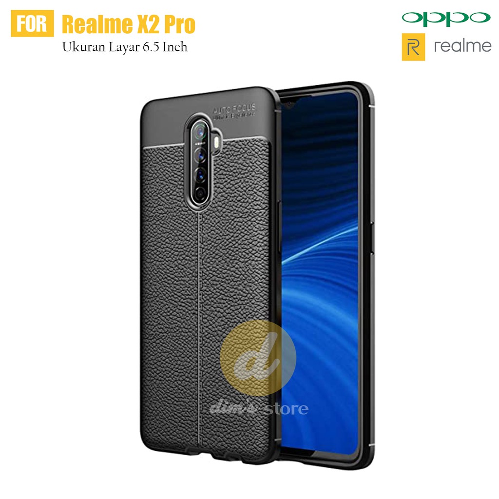 Soft Case Oppo Realme X2 Pro Premium TPU Autofocus Leather