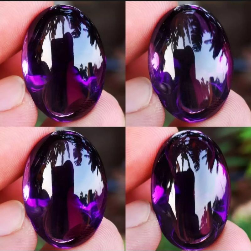 Batu natural kecubung wulung