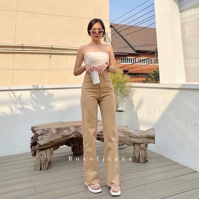 Boxofjeans - Unfinished / Rebel Hotty Cullote Jeans - LATTE