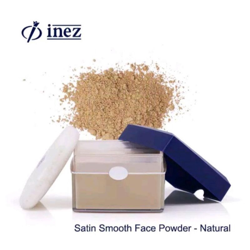 Bedak Tabur Original Inez Skin Linghtening Series Satin Smooth Face Powder