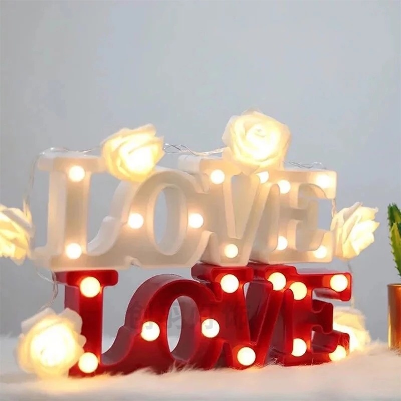 (Valentine 's Day Present) Lampu Neon Led 3d Bentuk Hati