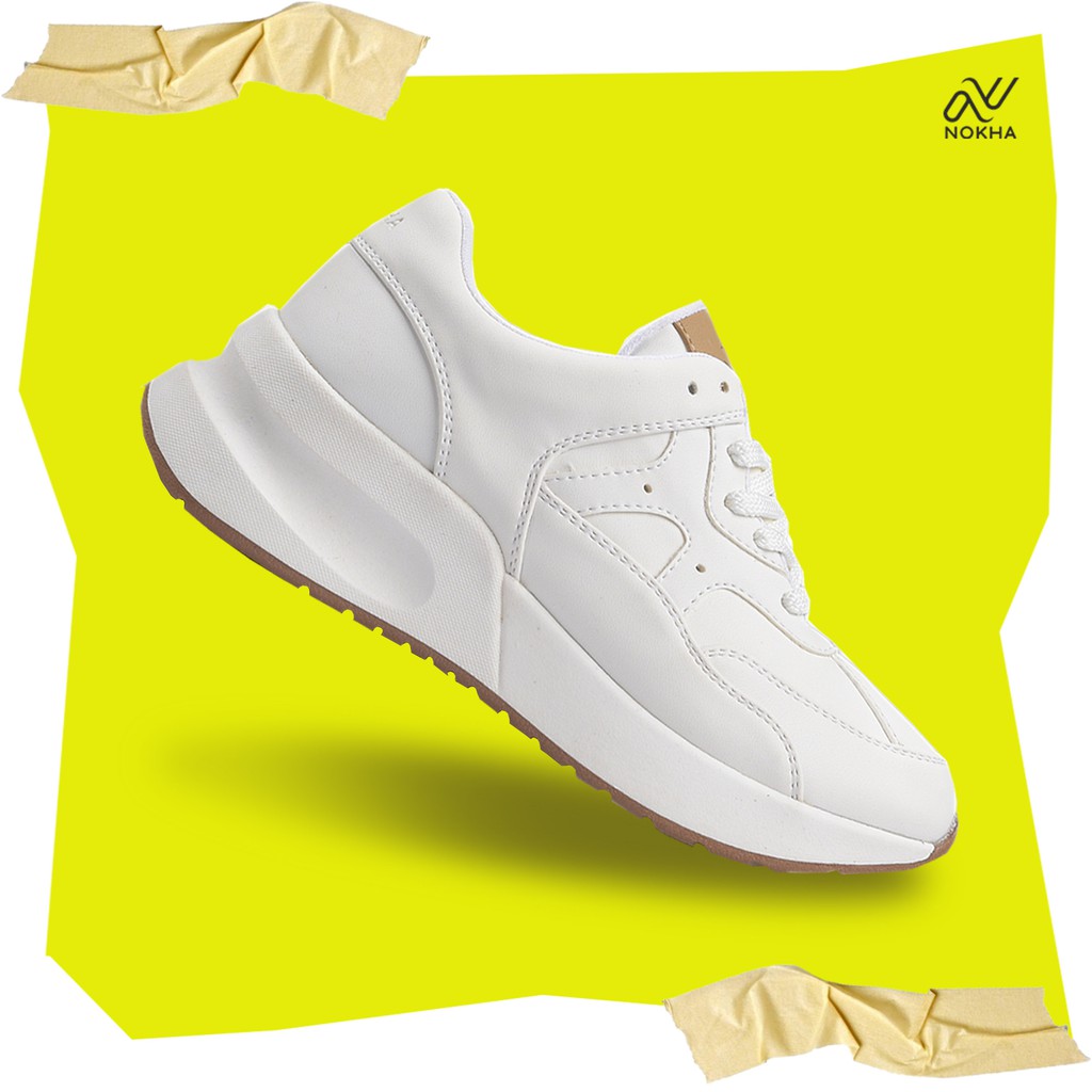 NOKHA Severn White Choco Sepatu Sneakers women