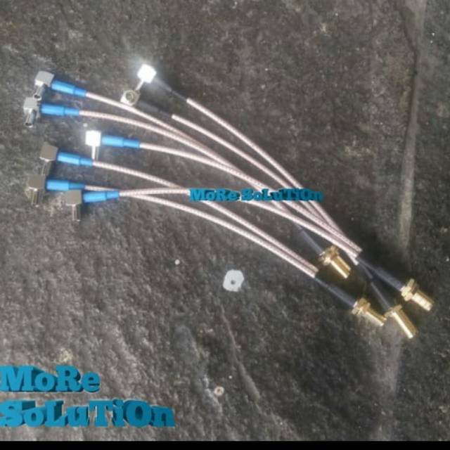 Kabel pigtail e5577,e5372 dual ts9 to rp sma female