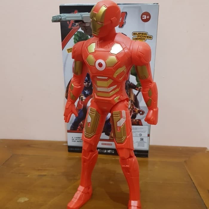 Mainan robot action figure avengers ukuran besar hulk thor iron man kapten amerika