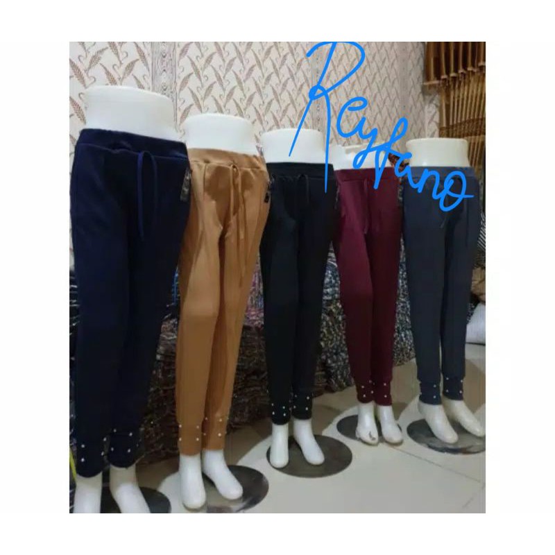 BAGGY PANTS MUTIARA/CELANA DOTY SCUBA MUTIARA