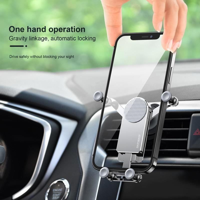 360 ° Braket Stand Holder Smartphone Mount Ac Mobil Bisa Dilipat / Diputar Adjustable