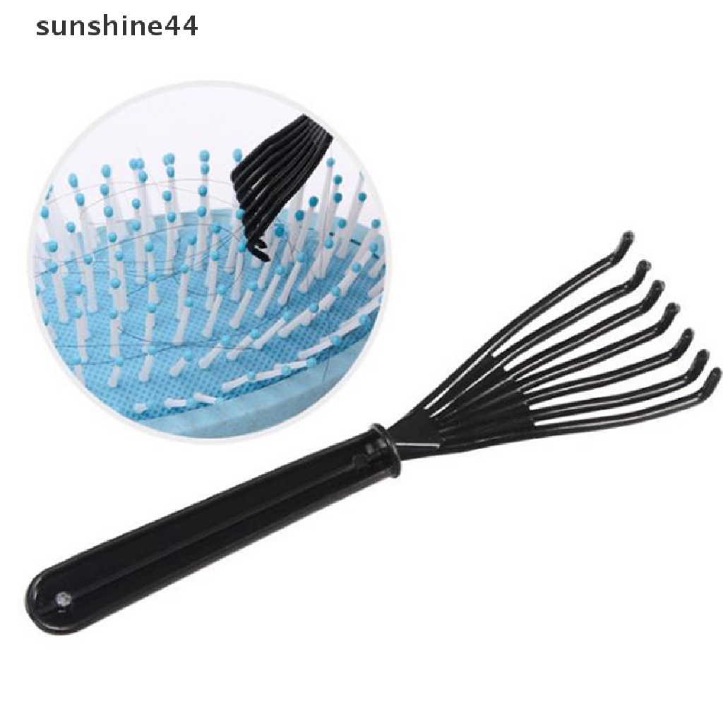 Sunshine 1PC Sikat Pembersih Sisir Rambut Warna Hitam