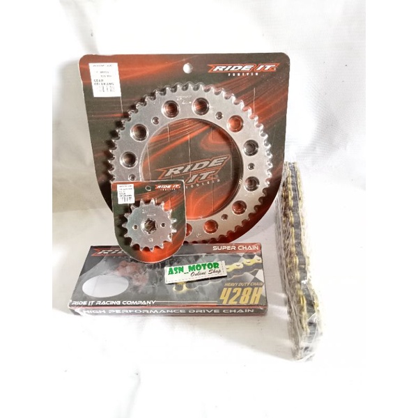 Gear Set WR 155 UK 50,51,53,55 DEPAN 14,15 RIDE IT