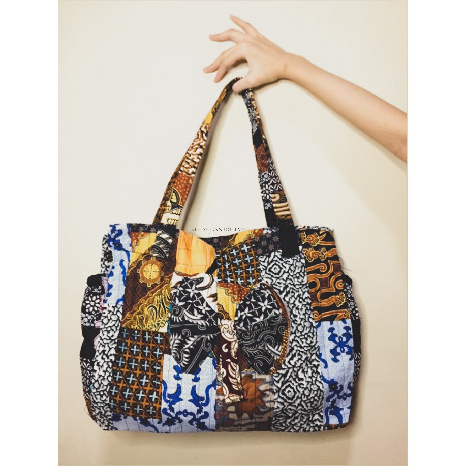 DHATU BAG | Tas Belanja Pita Kain Batik Perca Shopping Bag Totebag Murah Oleh oleh Jogja Souvenir Gr