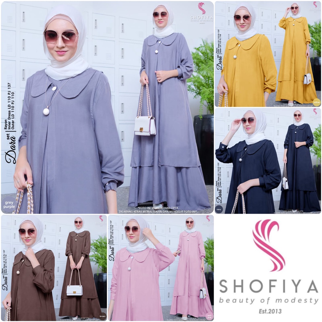 Dara Dress Set Outer By Shofiya