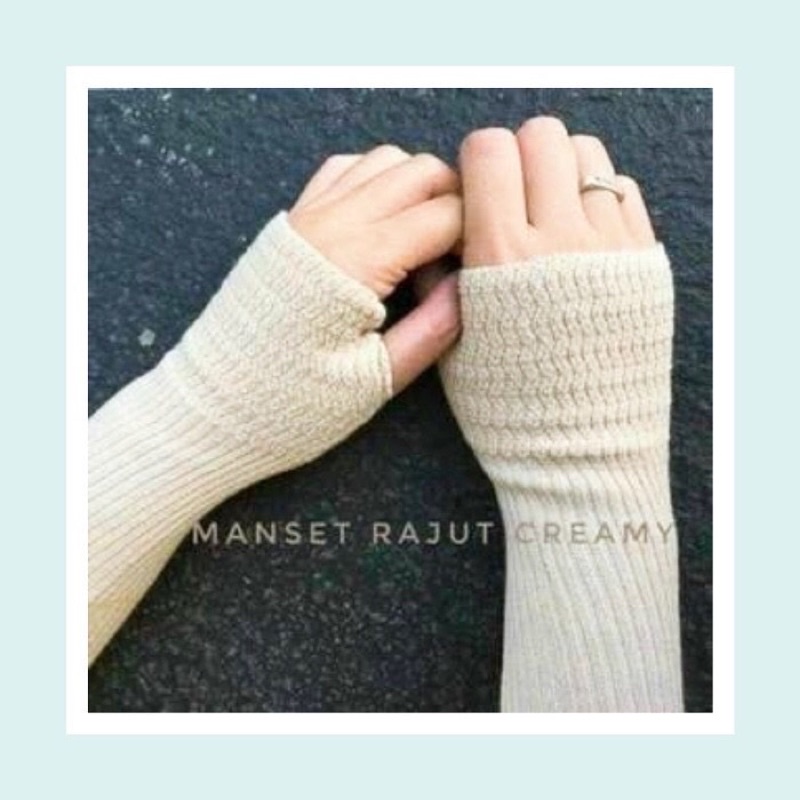 Promo Manset Tangan Rajut Premium/ Handshock Rajut Muslimah/ Manset Tangan Panjang