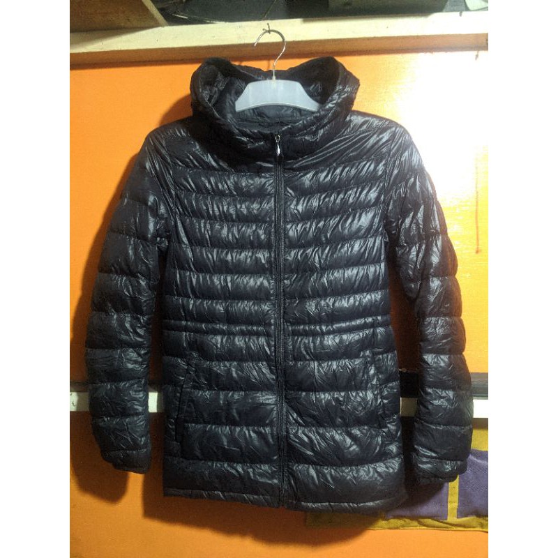 jaket bulang down uniqlo navy