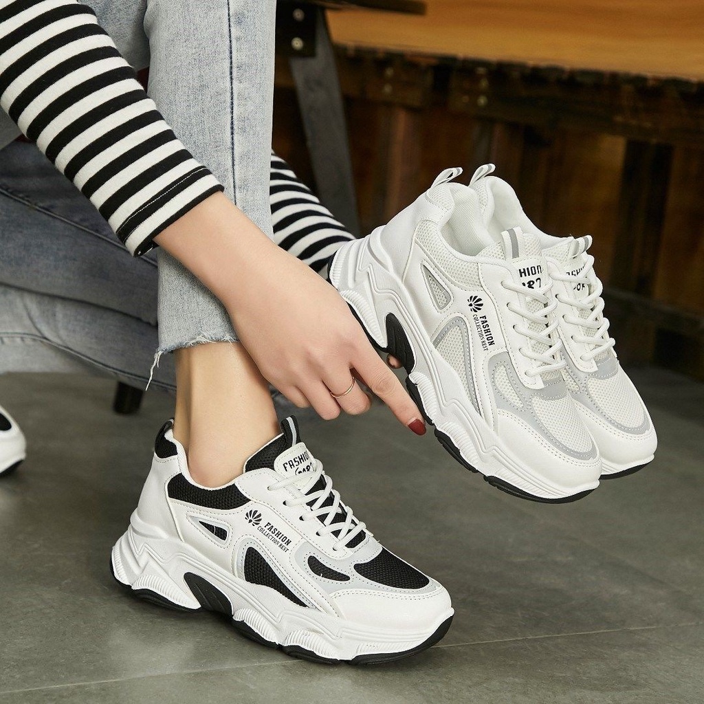 TBIG [COD] Sepatu Sekolah Sneakers Import Shoes JFASH NEW Fashion Wanita Sepatu Korea Style Sekolah Kuliah