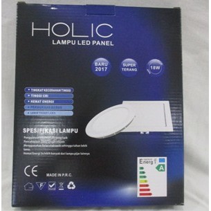 Lampu LED Panel Downlight 18w Bulat Terang Bergaransi Kualitas OK Holi TOP*****