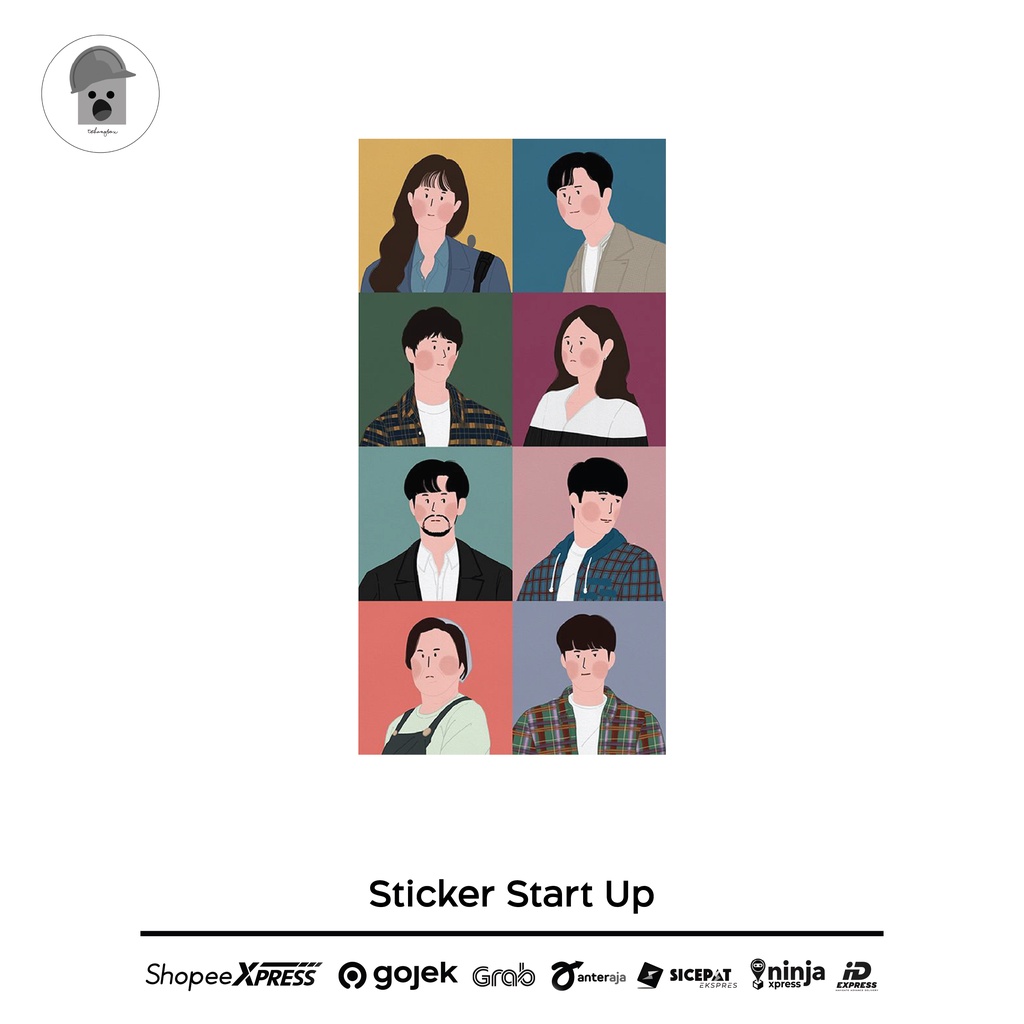 

Start Up Sticker! isi 8pcs, all Start Up Character!