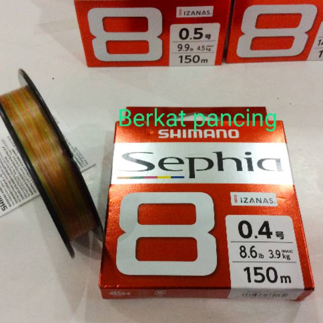 SENAR PANCING SHIMANO SEPHIA 8 PE 150M