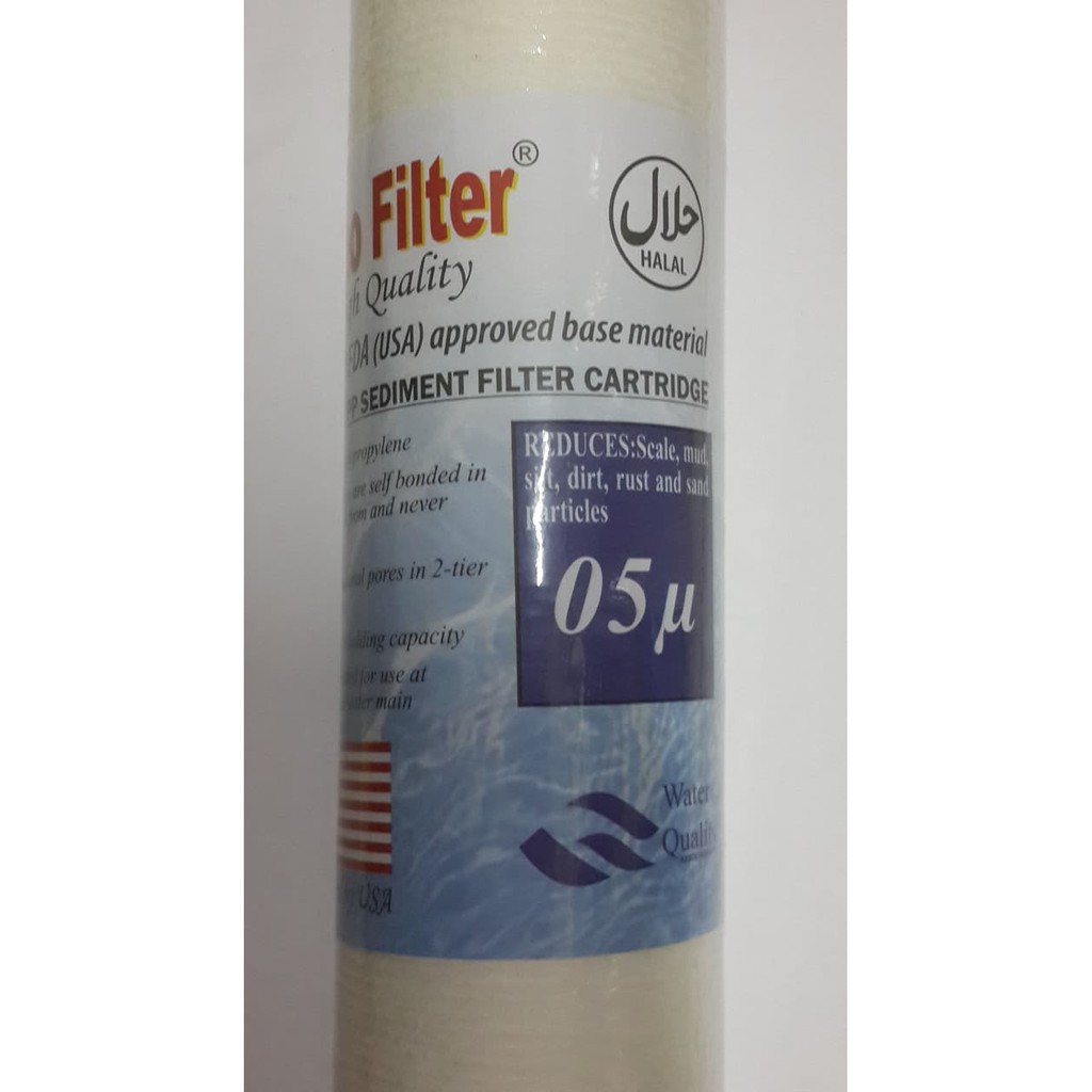 Jual READY!! Nano Cartridge Filter Air / Water Filter 10 " 0,5 u