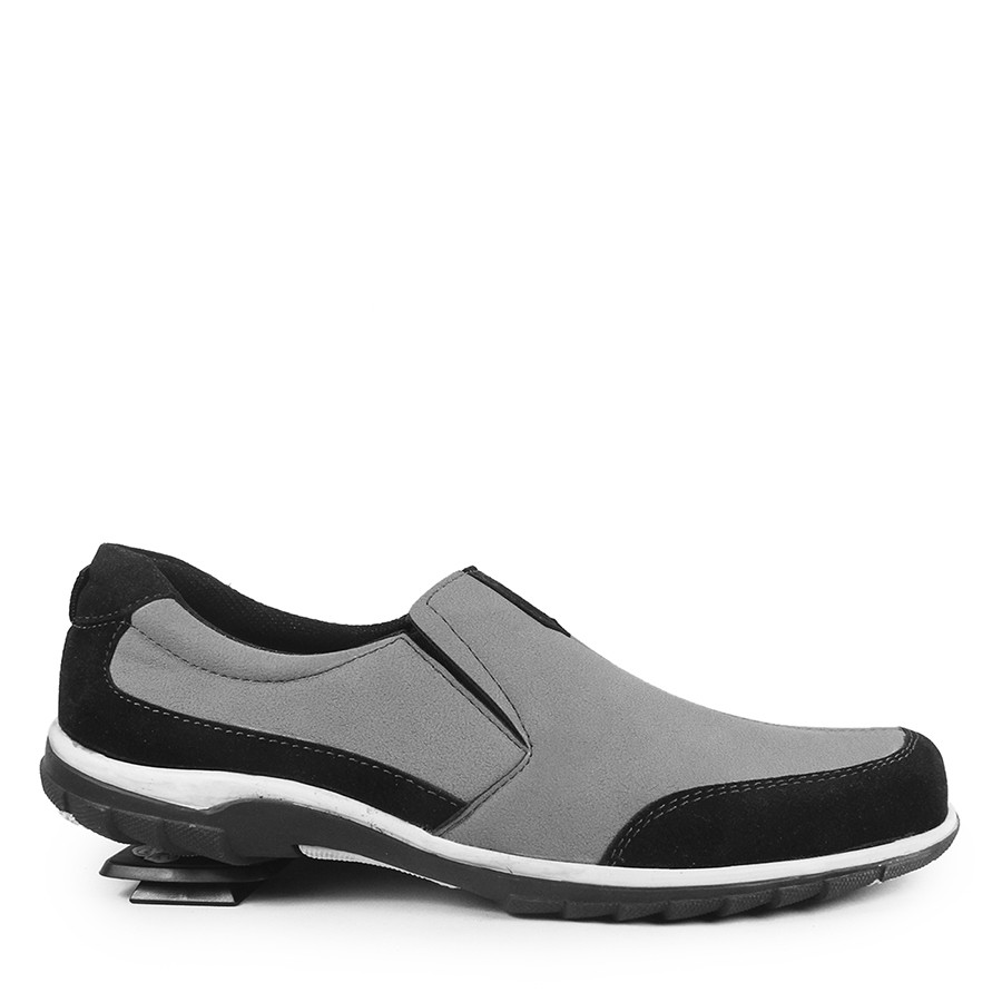 Sepatu Casual Pria Slip On Walkers RYU Abu Slop Formal Santai