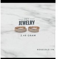 ANTING GIWANG JEPIT EMAS MODEL BERLIAN DIAMOND LOOK EARRING LISTRING 3 baris