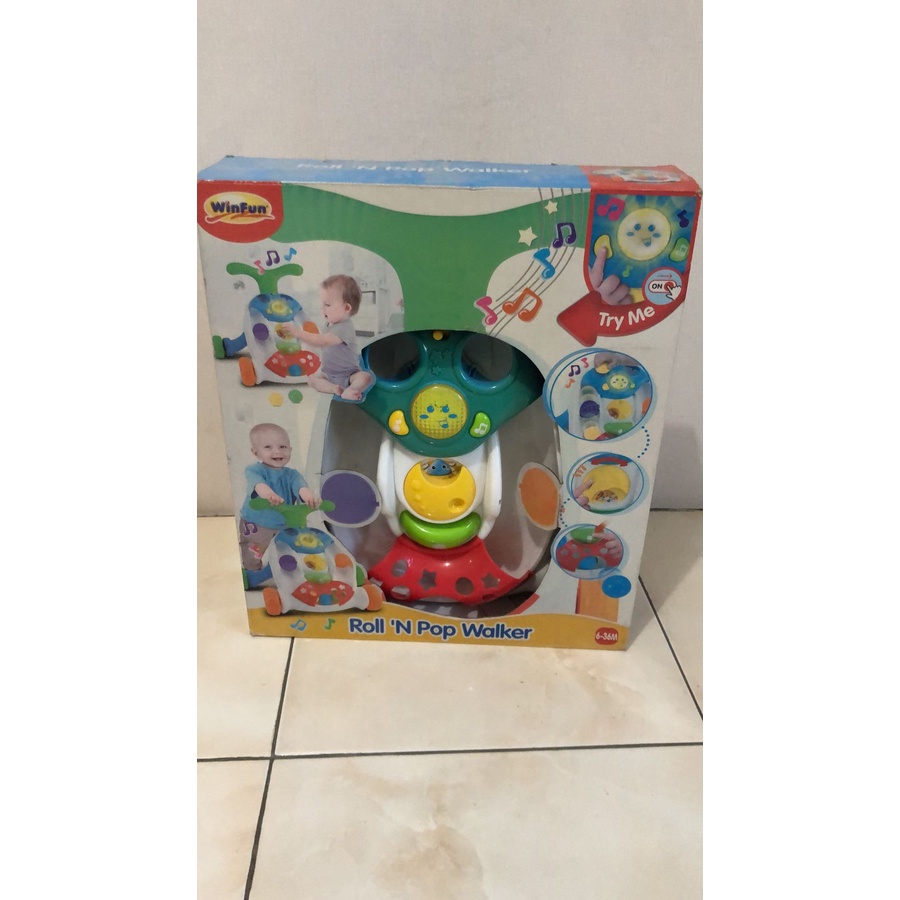 WINFUN - BABY WALKER MUSICAL ACTIVITY / ROLL N POP WALKER / DORONGAN BAYI