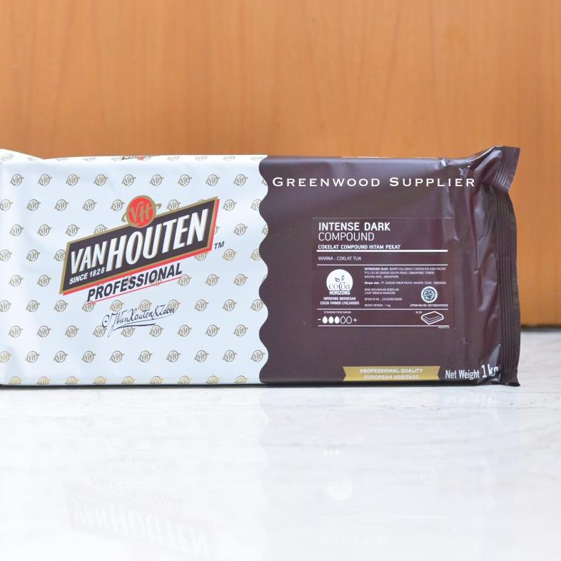 

Kekinian Van Houten Intense Dark Compound Chocolate - 1KG PROFESSIONAL ✔