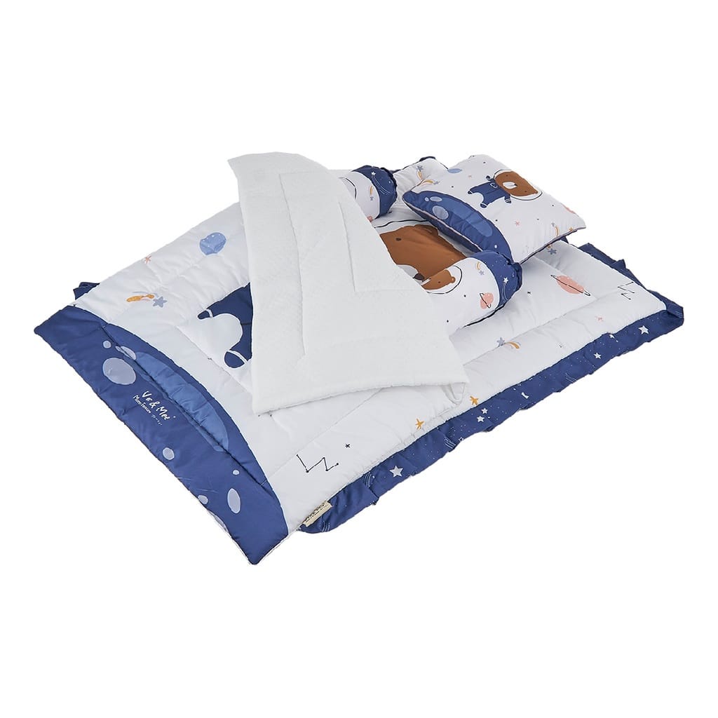 [2 kg] Vee &amp; Mee Matras Baby Bedding Set Astronaut Bear Series - VMM 1060
