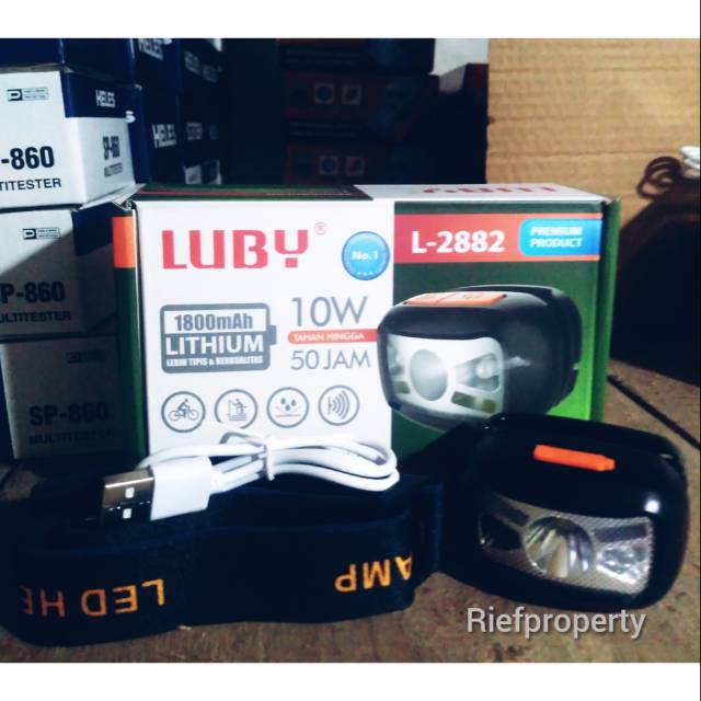 Senter kepala untuk pertukangan  luby L-2882