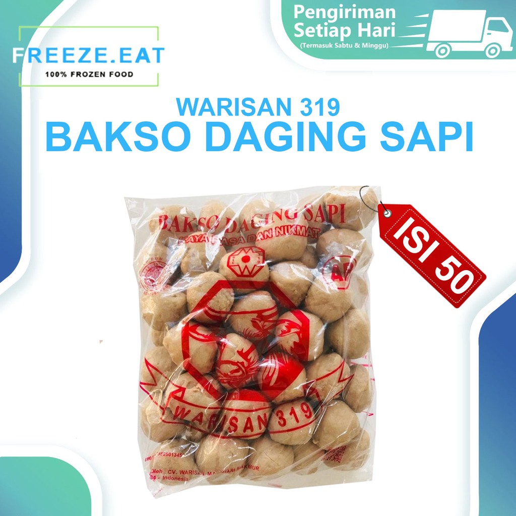 Jual Bakso Sapi Warisan 319 700g 50 Butir Bakso Warisan319 Bakso