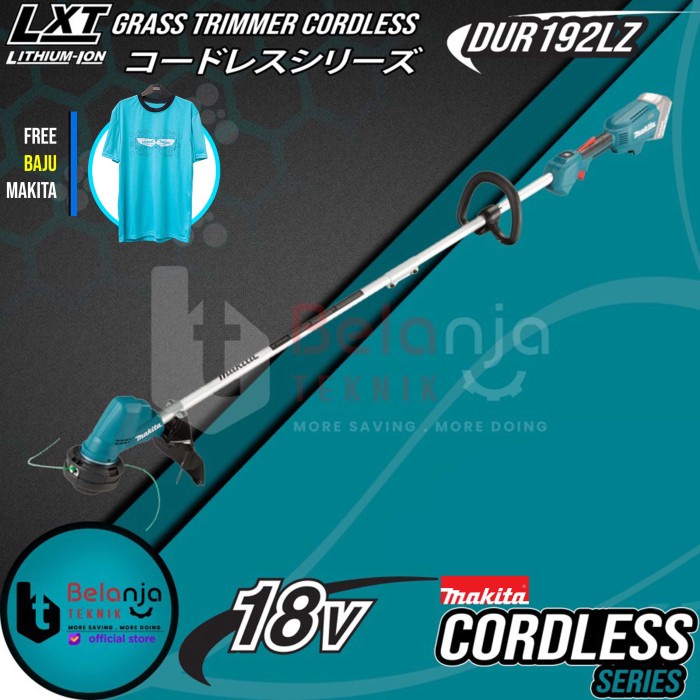 Makita Grass Trimmer Cordless 18 V Mesin Potong Rumput Senar DUR192LZ