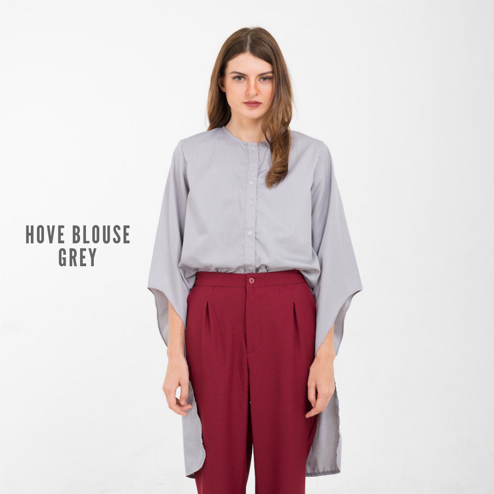 Hove Blouse  Baju  Atasan Wanita  by FEMINE Shopee  Indonesia