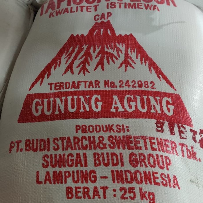 

PROMO [COD] Tepung Tapioka Sagu Cap Gunung Agung Bal 25kg