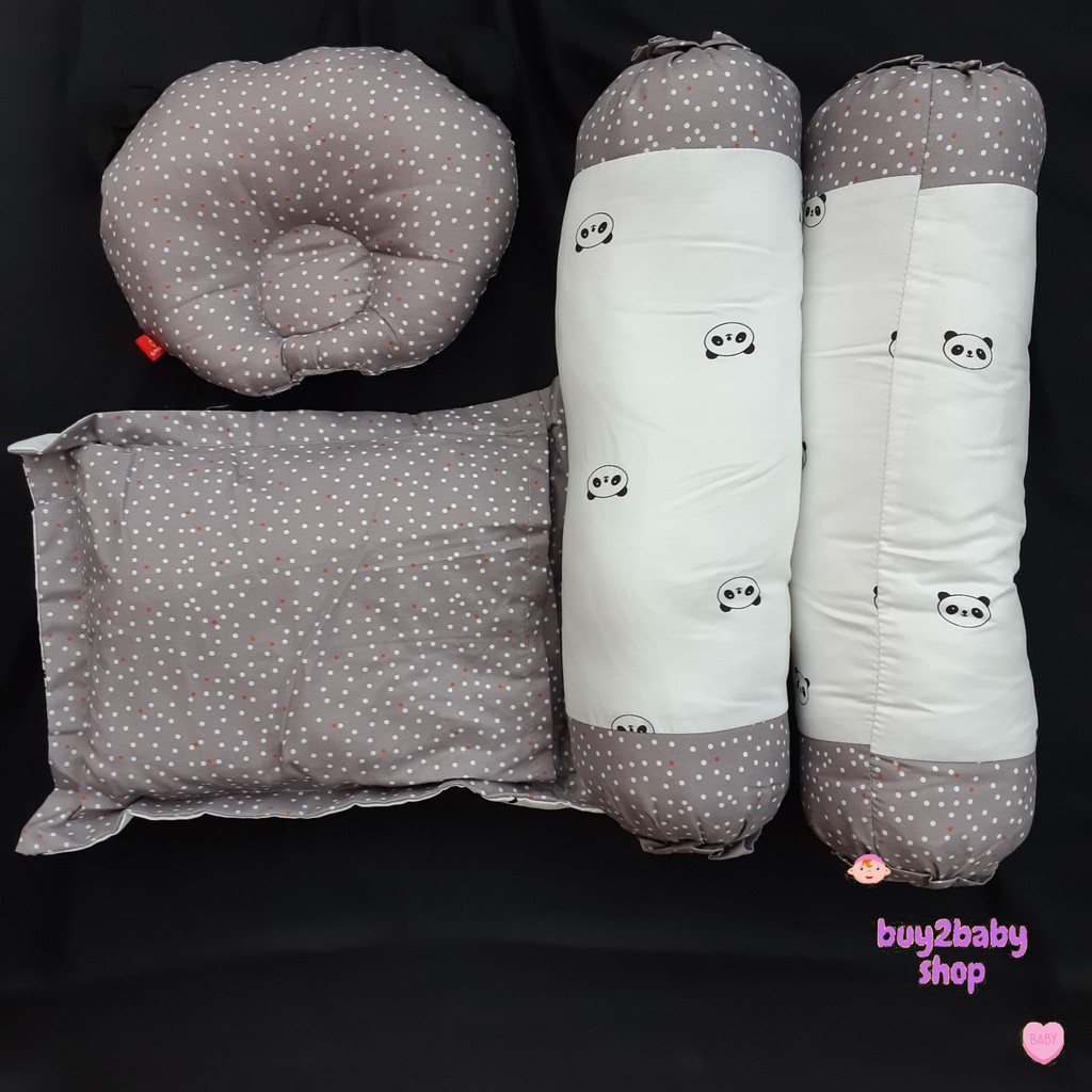 Bantal Peang Omiland Panda series bantal peang bayi 1 set OWB 1142