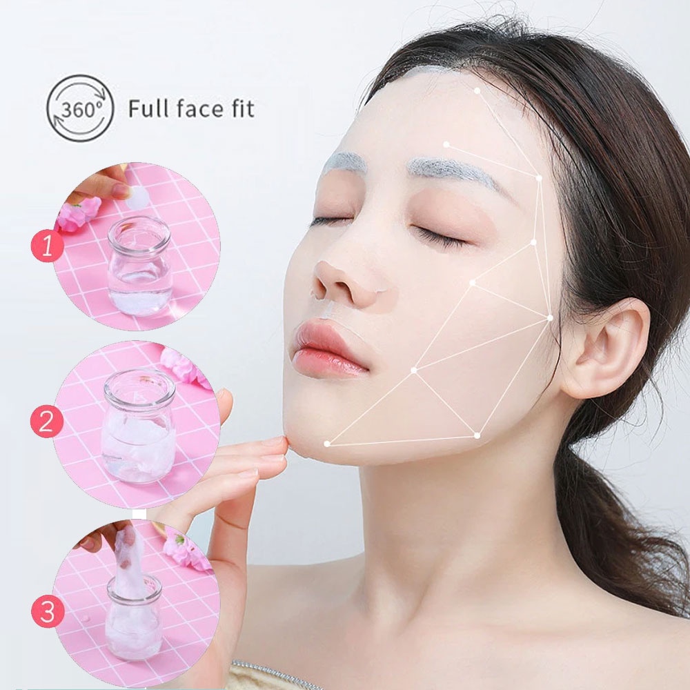 20/50/100 Masker Terkompresi Sekali Pakai Kain Bukan Tenunan Masker DIY Alat Perawatan Wajah Kecantikan Mask Sheet