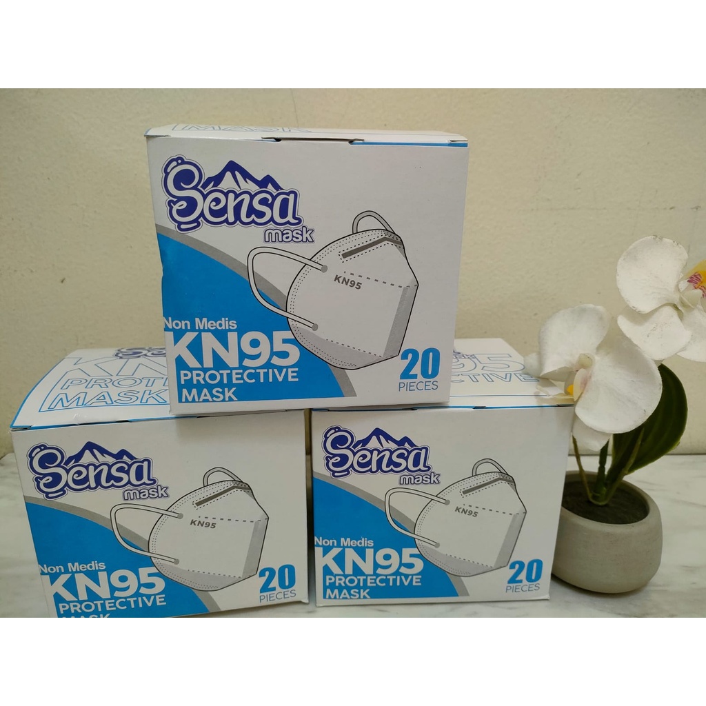 SENSA KN95 3D  5PLY EARLOOP MASKER MEDIS ISI 20 PCS