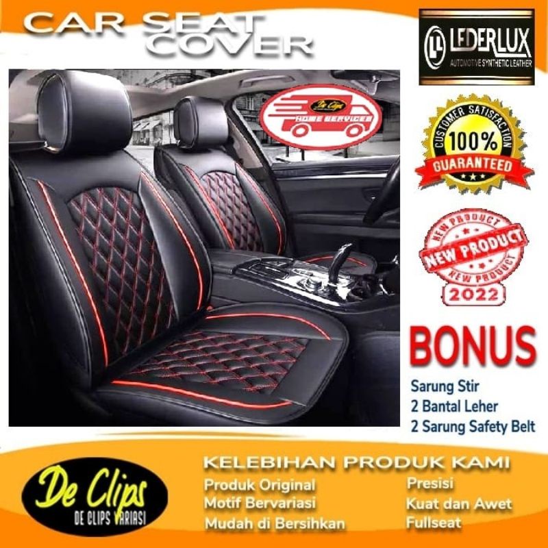 Sarung jok mobil Lederlux  Avanza Ertiga Sigra Innova Xpander Terios Rush XL7 Stargazer Zenix Crv