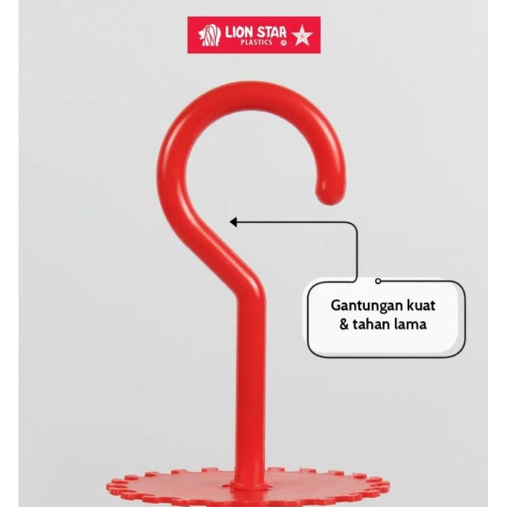 Lion Star Folding Hanger Gantungan Jemuran 36 Stick