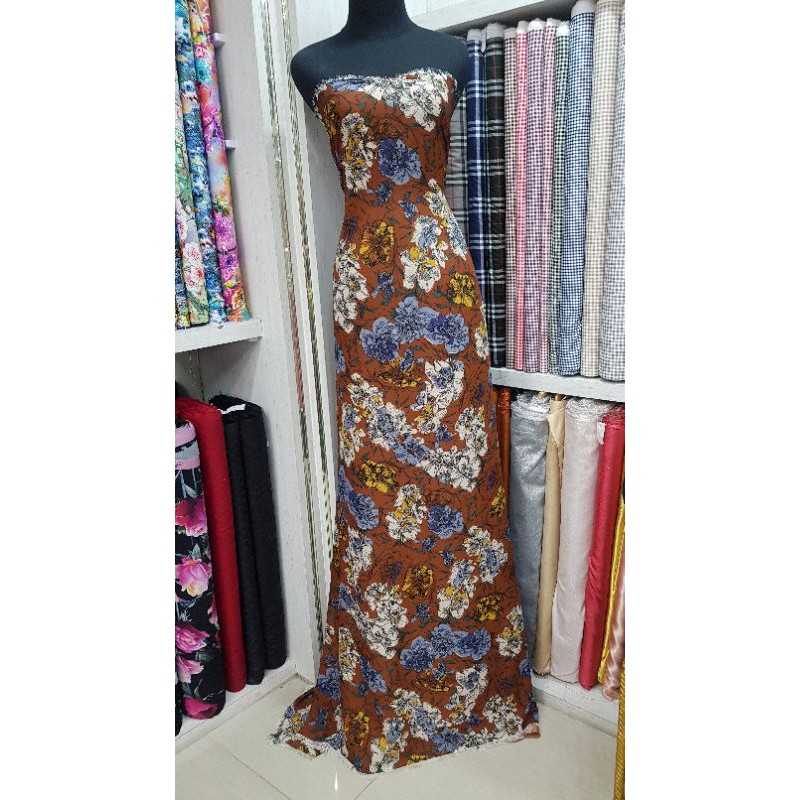 Kain siffon Crepe /sifon motif 0,5m