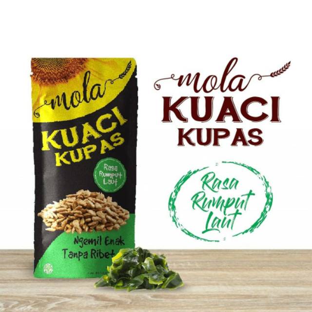 

Mola kuaci kupas panggang rasa seaweed