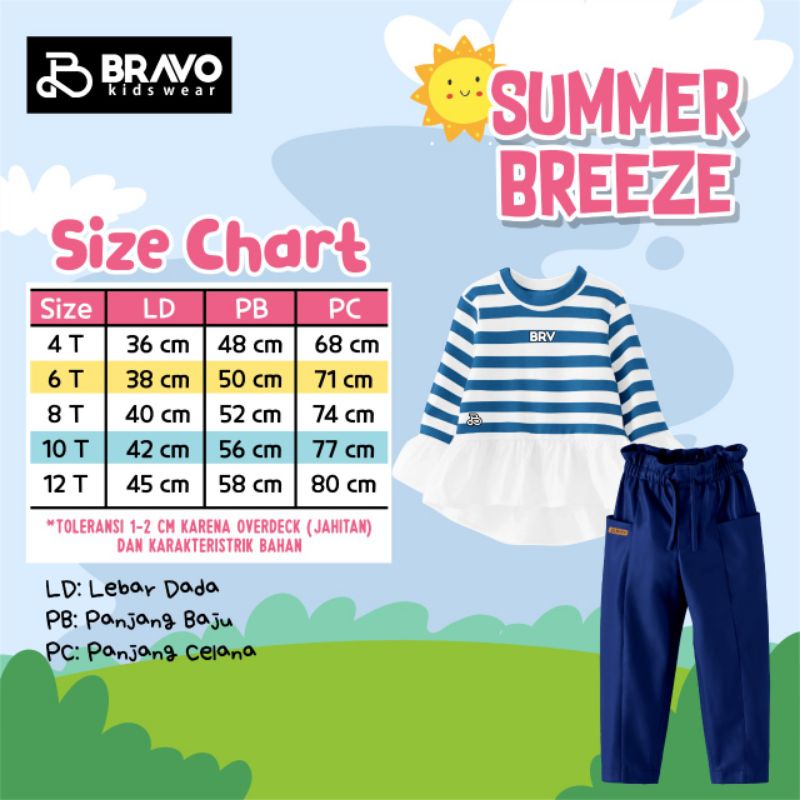 SETELAN ANAK PEREMPUAN SUMMER BREEZE