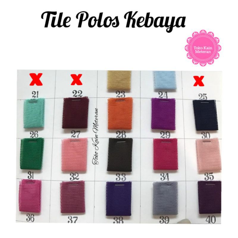 KAIN TILE TULLE POLOS HALUS PREMIUM